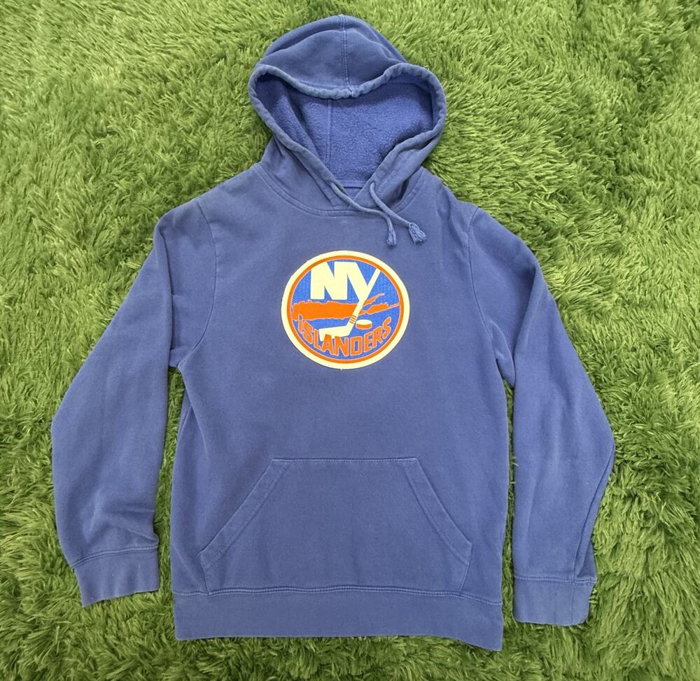 Majestic NY Islanders Hoodie Adult Small S Blue NHL Hockey Pullover Sweatshirt